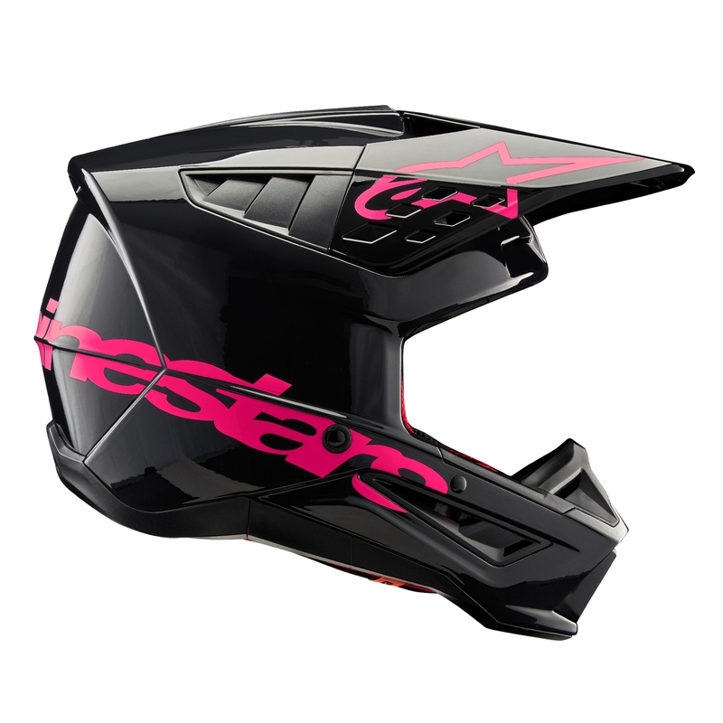 Alpinestars S-M5 Corp κράνος motocross μαύρο και ροζ
