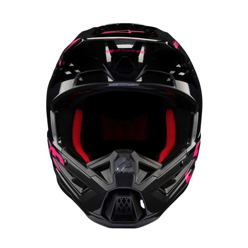 Alpinestars S-M5 Corp κράνος motocross μαύρο και ροζ