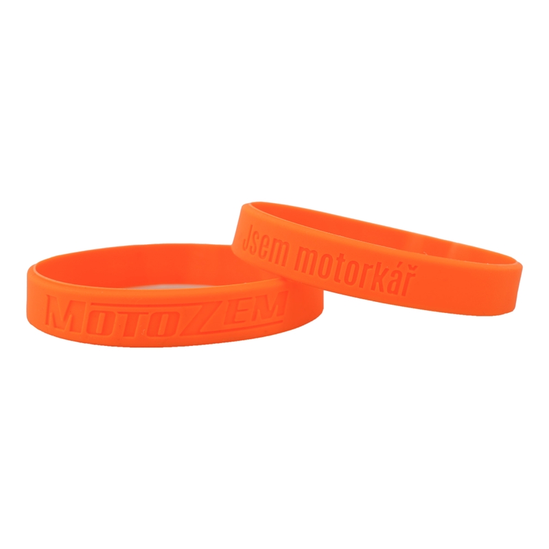 Βραχιόλι MotoZem CZ I am a biker orange