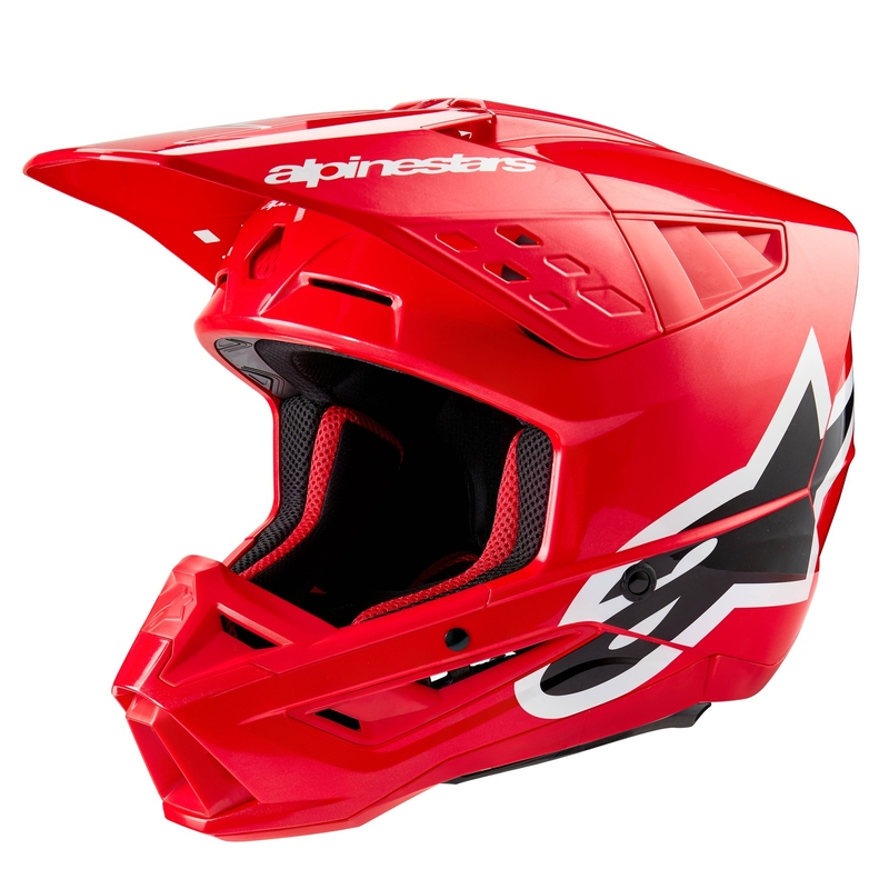 Alpinestars S-M5 Corp κόκκινο κράνος motocross