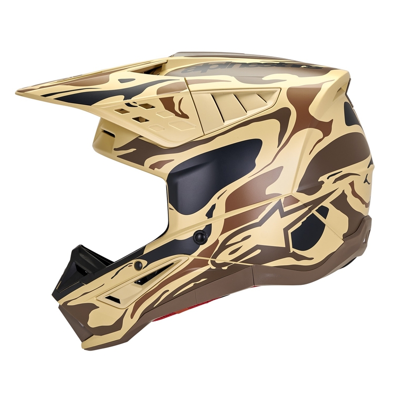 Alpinestars S-M5 Mineral κράνος motocross ματ σκούρο καφέ παραλλαγή