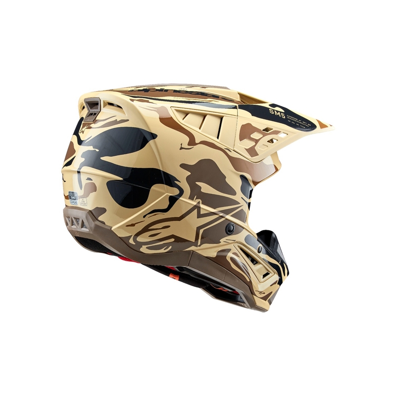 Alpinestars S-M5 Mineral κράνος motocross ματ σκούρο καφέ παραλλαγή