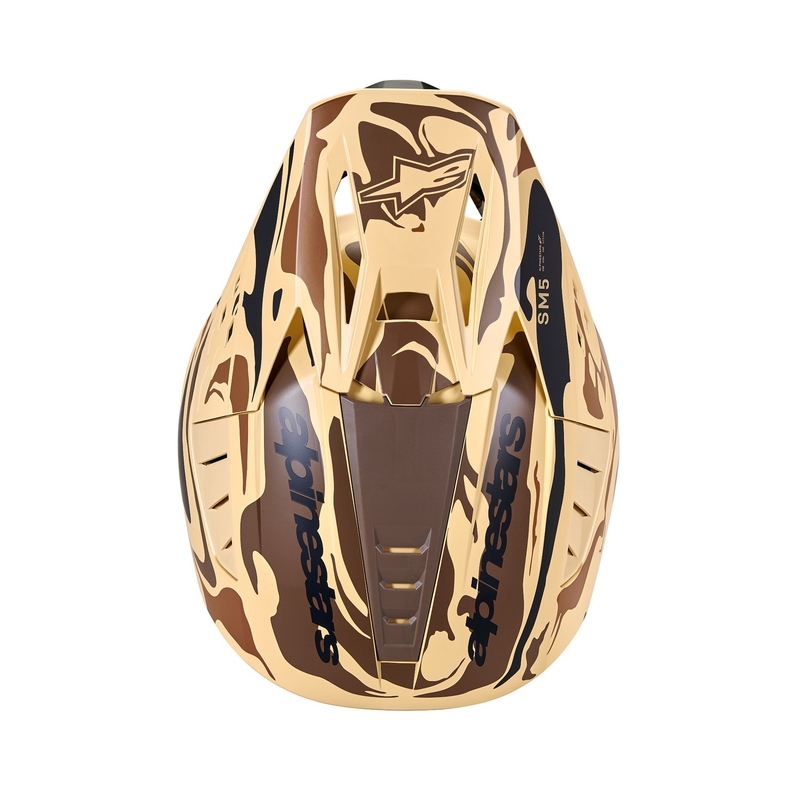 Alpinestars S-M5 Mineral κράνος motocross ματ σκούρο καφέ παραλλαγή