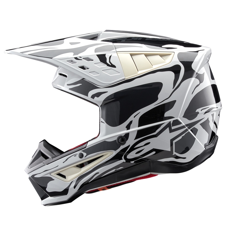 Κράνος motocross Alpinestars S-M5 Mineral γκρι παραλλαγή