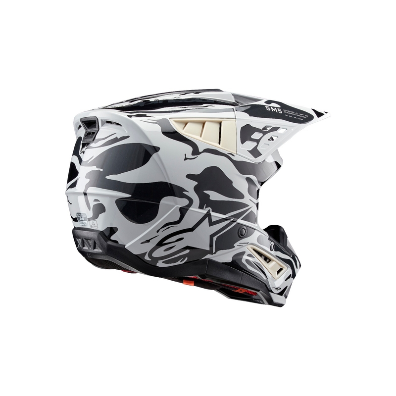 Κράνος motocross Alpinestars S-M5 Mineral γκρι παραλλαγή