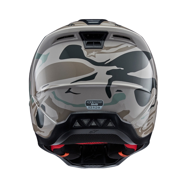 Alpinestars S-M5 Mineral γκρι-πράσινο κράνος motocross παραλλαγής