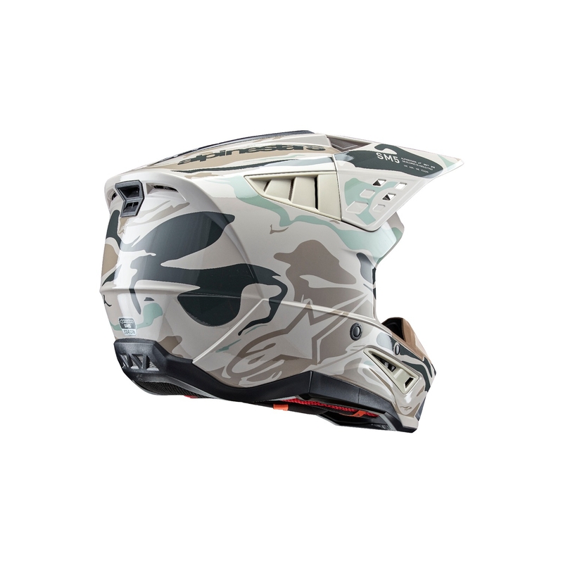 Alpinestars S-M5 Mineral γκρι-πράσινο κράνος motocross παραλλαγής