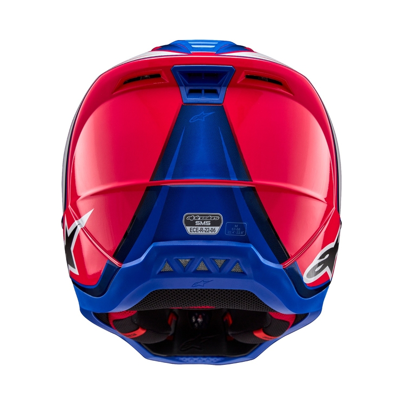 Alpinestars S-M5 Sail Κράνος Motocross λευκό-ροζ-μπλε