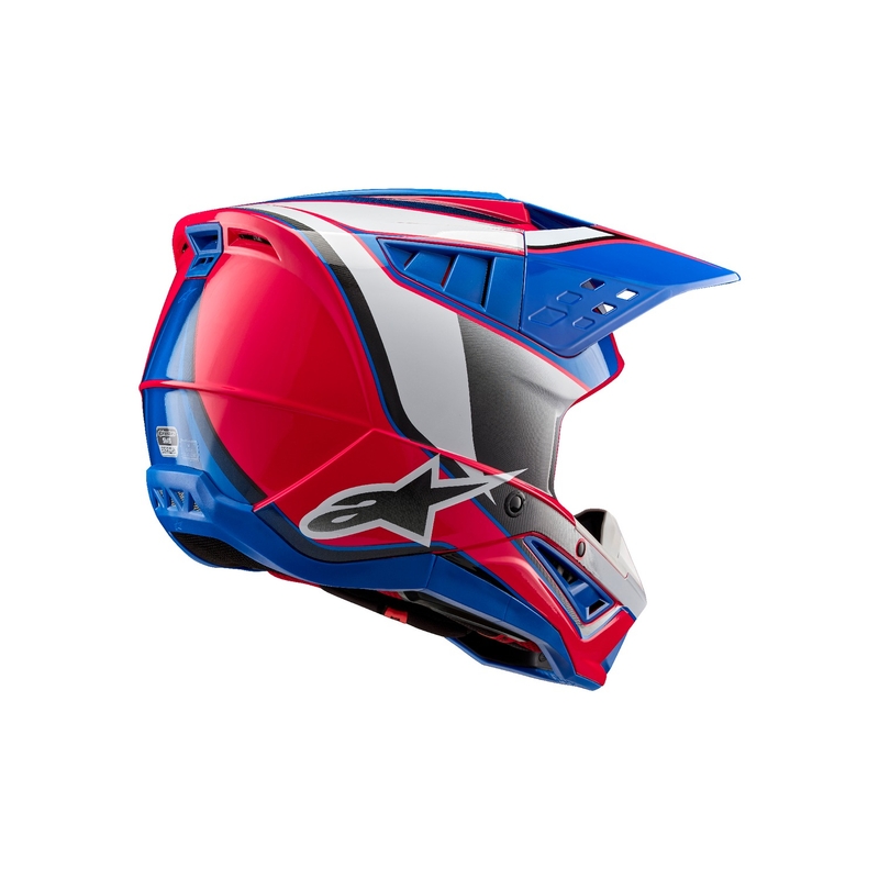 Alpinestars S-M5 Sail Κράνος Motocross λευκό-ροζ-μπλε