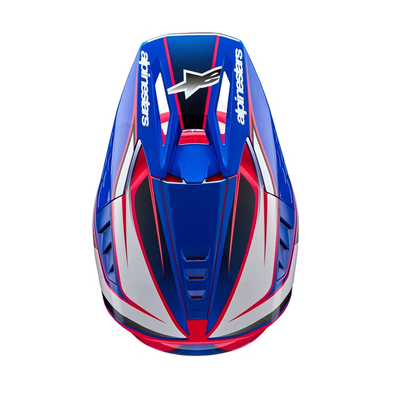 Alpinestars S-M5 Sail Κράνος Motocross λευκό-ροζ-μπλε