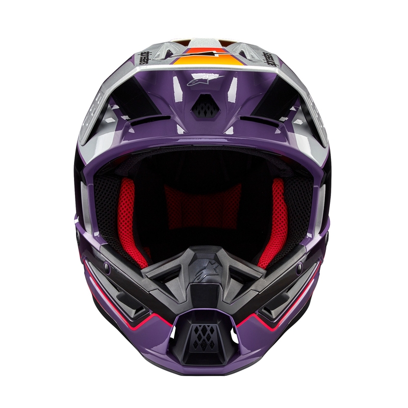 Alpinestars S-M5 Sail κράνος motocross μοβ-μαύρο-ασημί