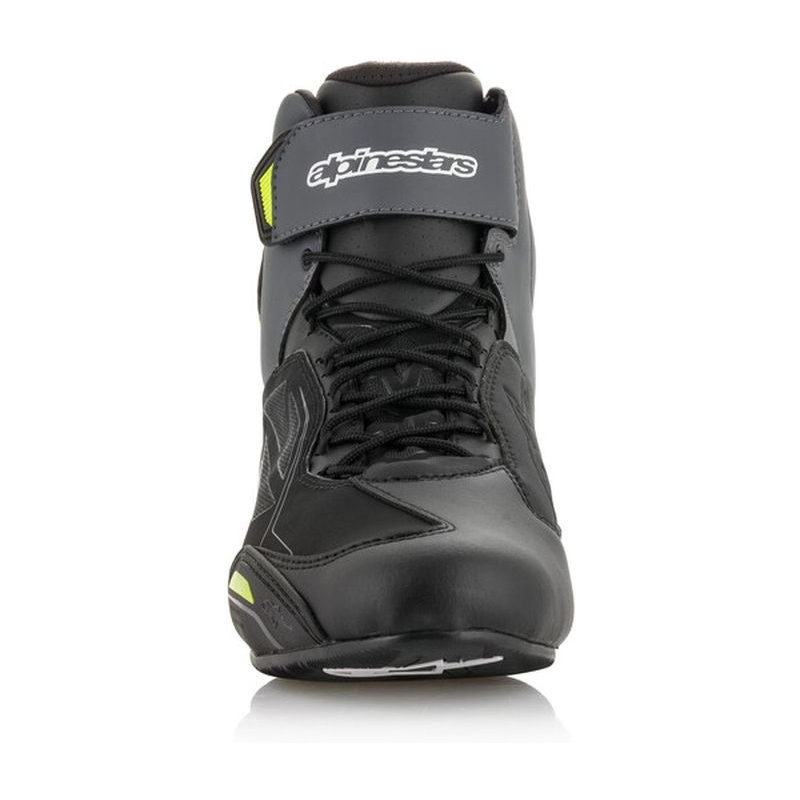 Alpinestars Faster-3 Drystar μαύρο-γκρι-φλούο κίτρινο μπότες μοτοσικλέτας