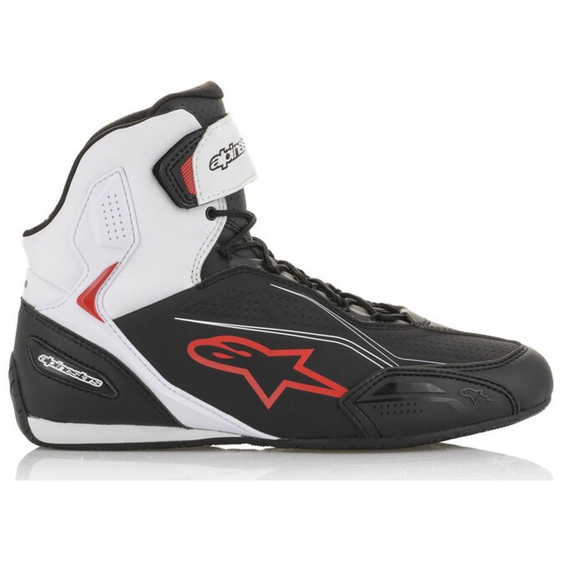Alpinestars Faster-3 μαύρες, λευκές και κόκκινες μπότες μοτοσικλέτας