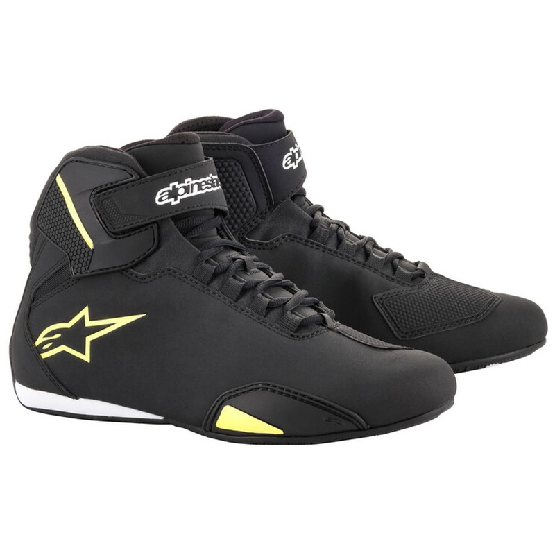 Alpinestars Sector Black-Fluo Yellow Μπότες μοτοσικλέτας