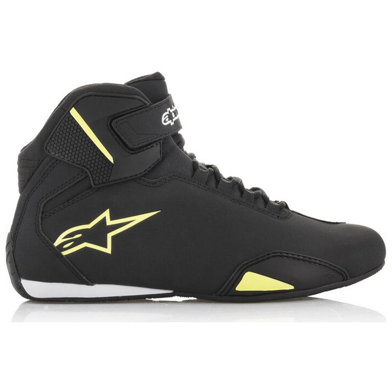 Alpinestars Sector Black-Fluo Yellow Μπότες μοτοσικλέτας