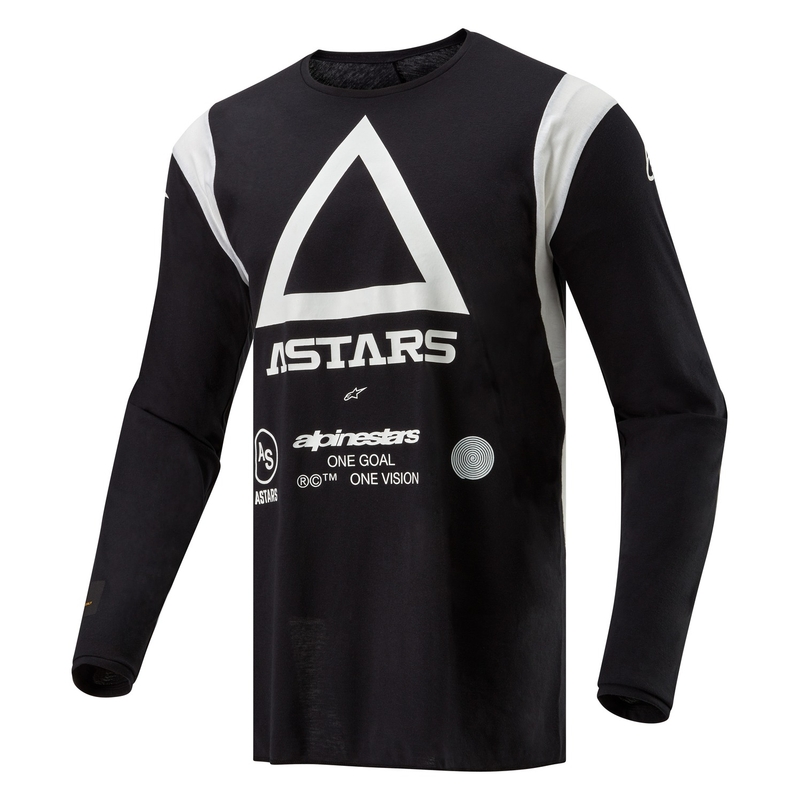 Alpinestars Techdura Motocross Jersey Μαύρο