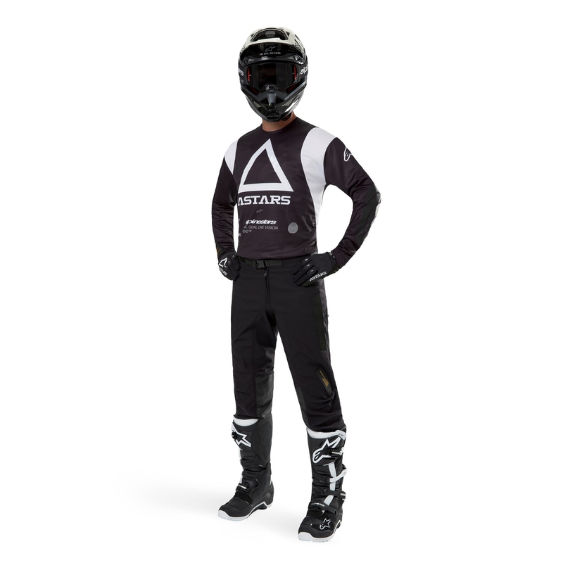 Alpinestars Techdura Motocross Jersey Μαύρο