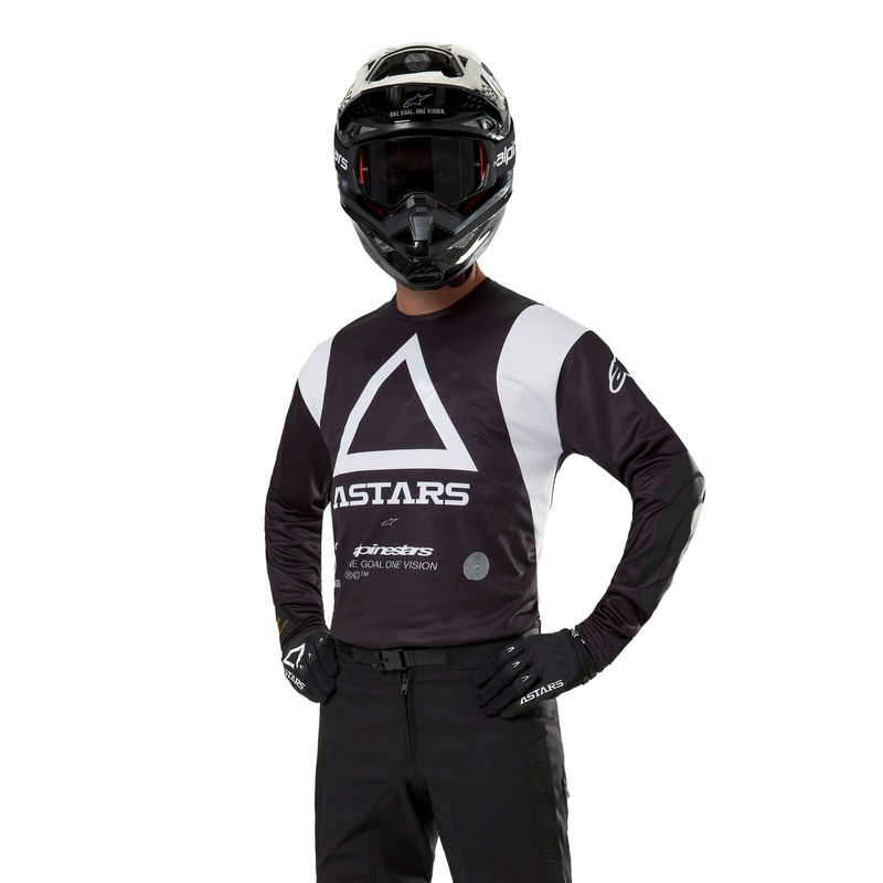 Alpinestars Techdura Motocross Jersey Μαύρο