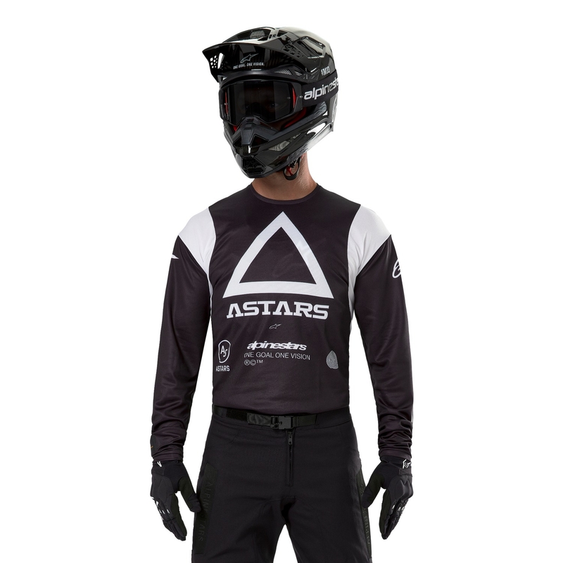 Alpinestars Techdura Motocross Jersey Μαύρο