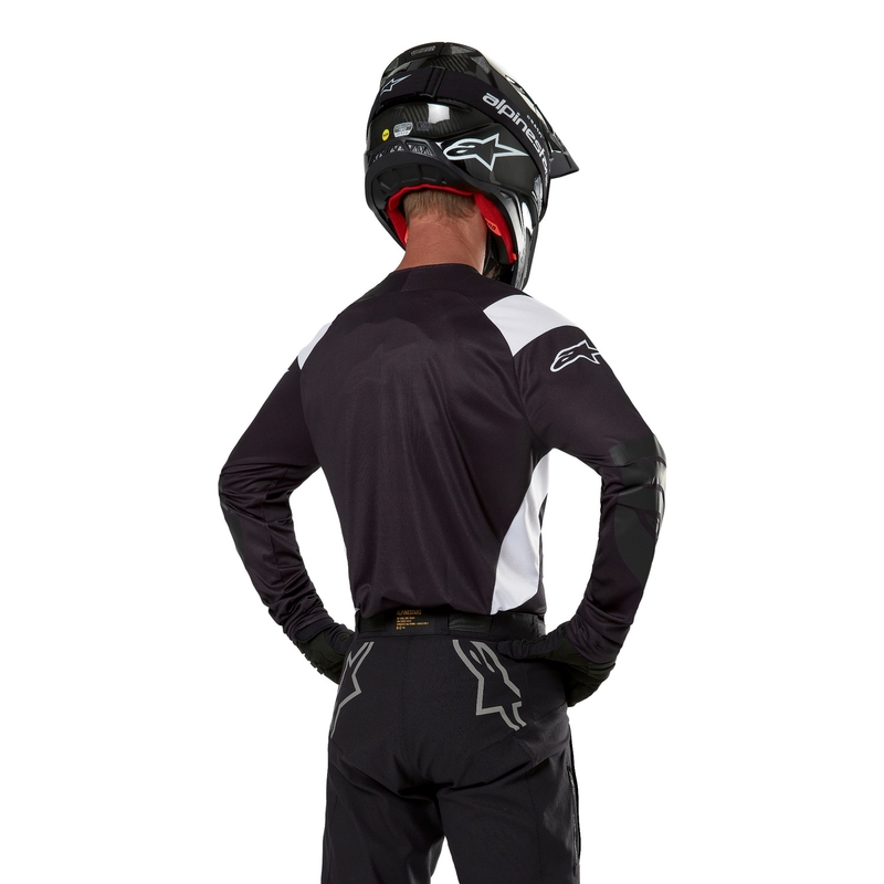 Alpinestars Techdura Motocross Jersey Μαύρο