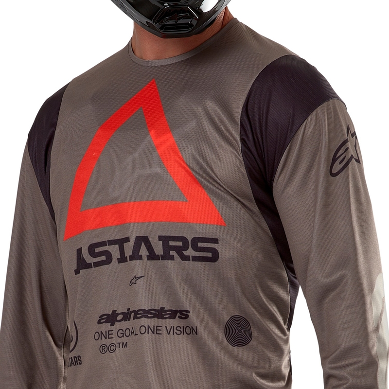 Alpinestars Techdura φανέλα motocross καφέ
