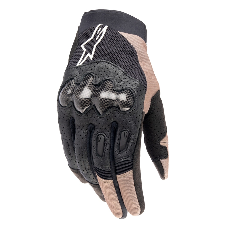 Alpinestars Megawatt 2 γάντια motocross μαύρο-καφέ-λευκό