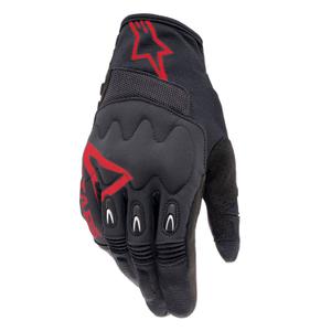 Alpinestars Techdura γάντια motocross μαύρα και κόκκινα