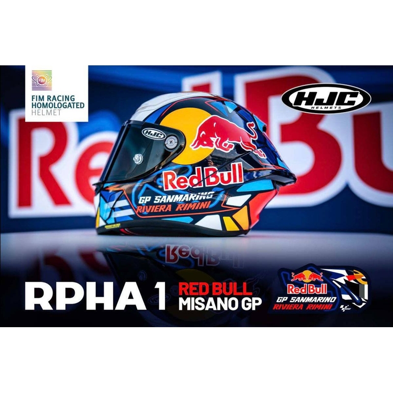 Ακέραιο κράνος μοτοσικλέτας HJC RPHA Redbull Misano GP MC21 πολύχρωμο