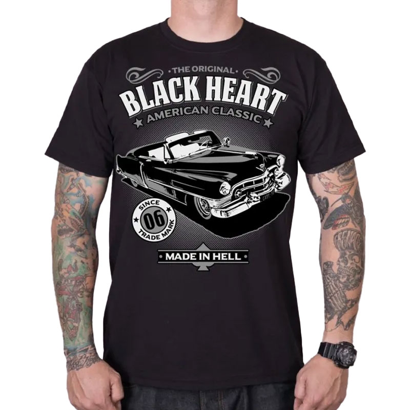 T-shirt Black Heart Cadillac μαύρο