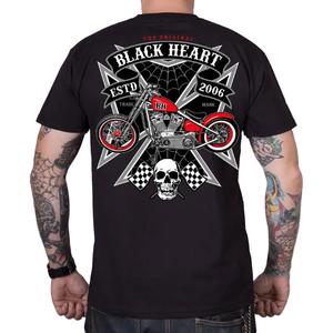 T-shirt Black Heart Rock Iron μαύρο