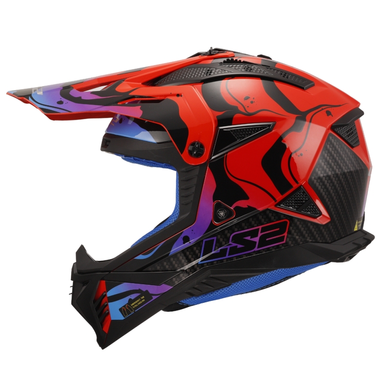 Κράνος Motocross LS2 MX708 Fast II Wash κόκκινο