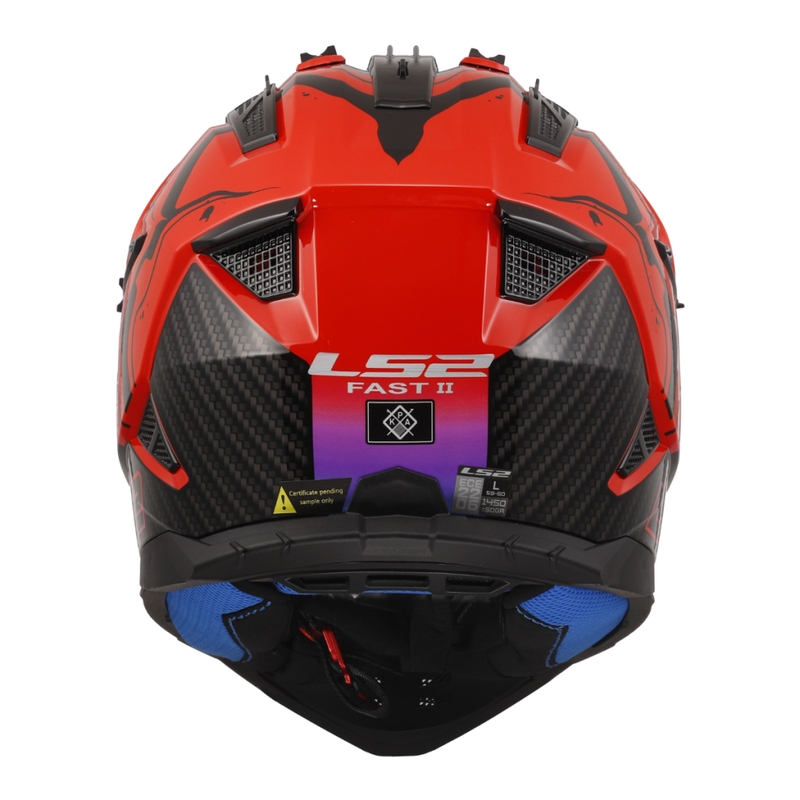 Κράνος Motocross LS2 MX708 Fast II Wash κόκκινο