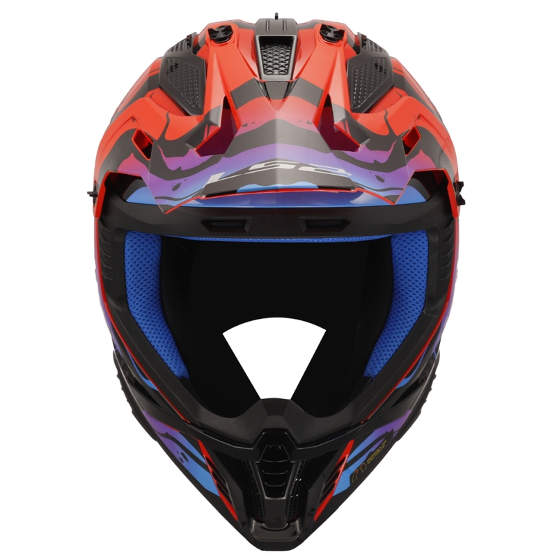 Κράνος Motocross LS2 MX708 Fast II Wash κόκκινο