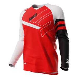 Παιδική φανέλα motocross Shot Rush κόκκινο προσφορά