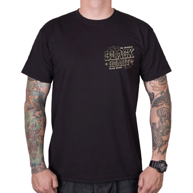 T-shirt Μαύρη καρδιά Chopper Pussy μαύρο