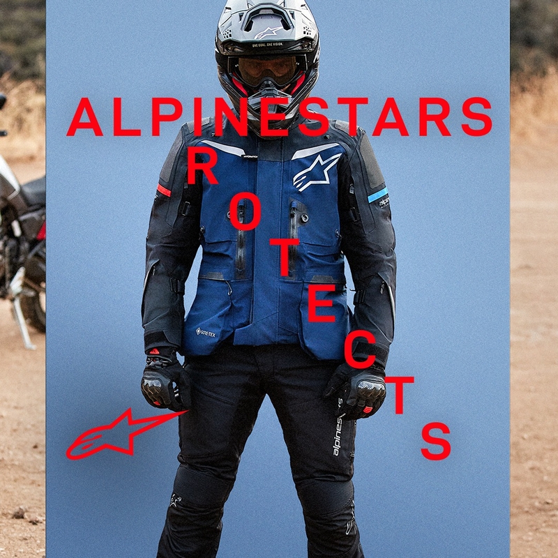 Alpinestars Boulder Gore-Tex σκούρο μπλε-μαύρο μπουφάν μοτοσικλέτας