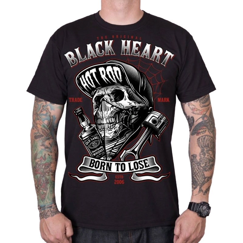 T-shirt Black Heart Buddy μαύρο