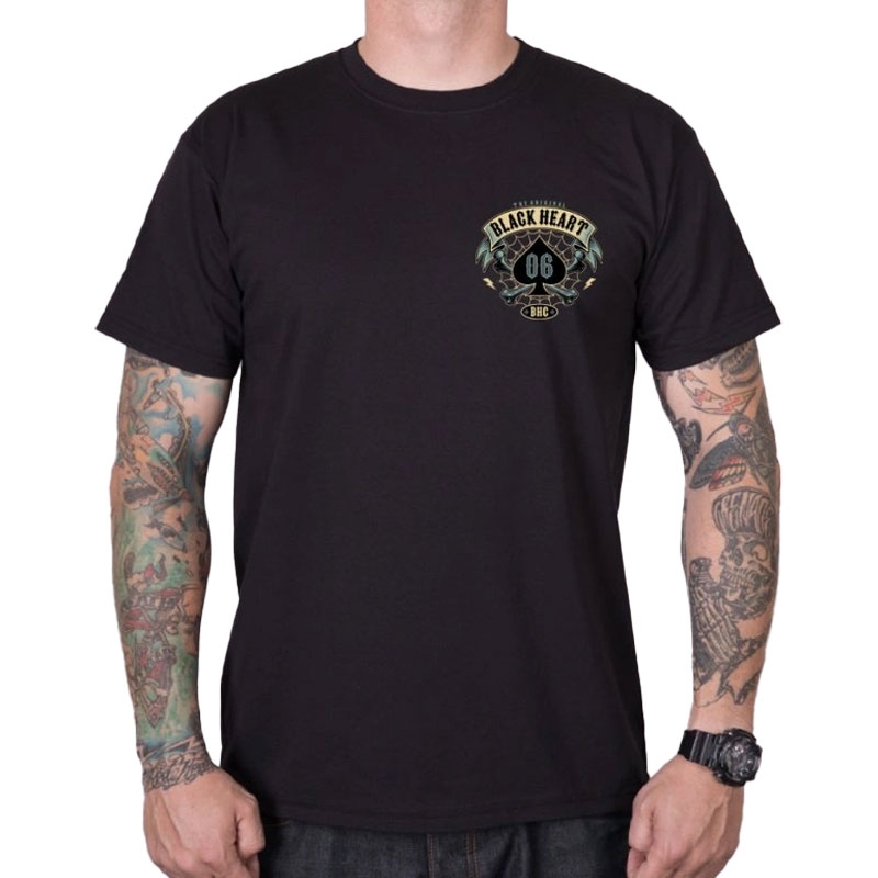 T-shirt Black Heart Bandana Boy μαύρο