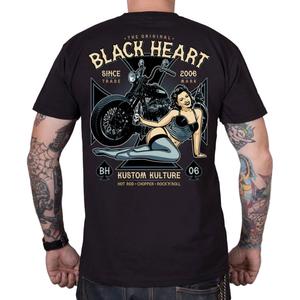 T-shirt Black Heart Ava μαύρο