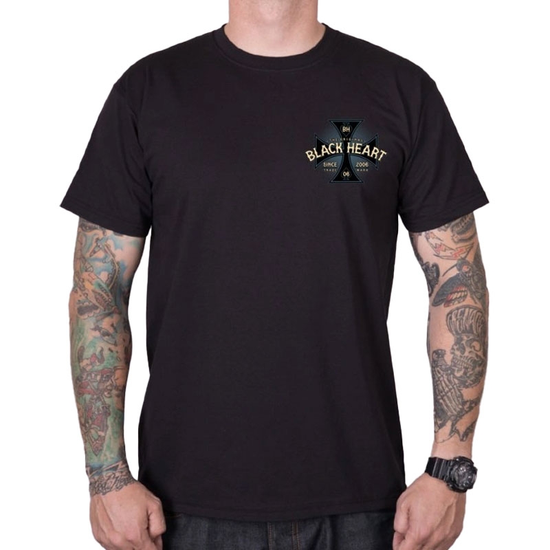 T-shirt Black Heart Ava μαύρο