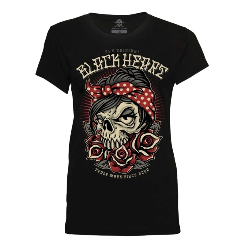Γυναικείο T-shirt Black Heart Allen μαύρο