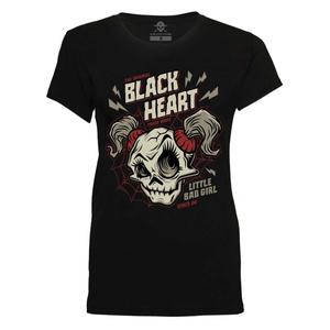 Γυναικείο T-shirt Black Heart Ghost Face T-shirt μαύρο