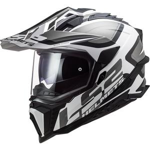 Κράνος Enduro LS2 MX701 Explorer Alter ματ μαύρο και λευκό