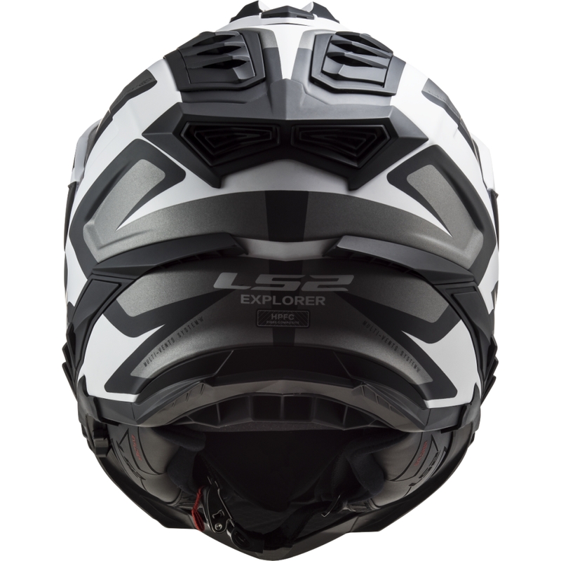 Κράνος Enduro LS2 MX701 Explorer Alter ματ μαύρο και λευκό