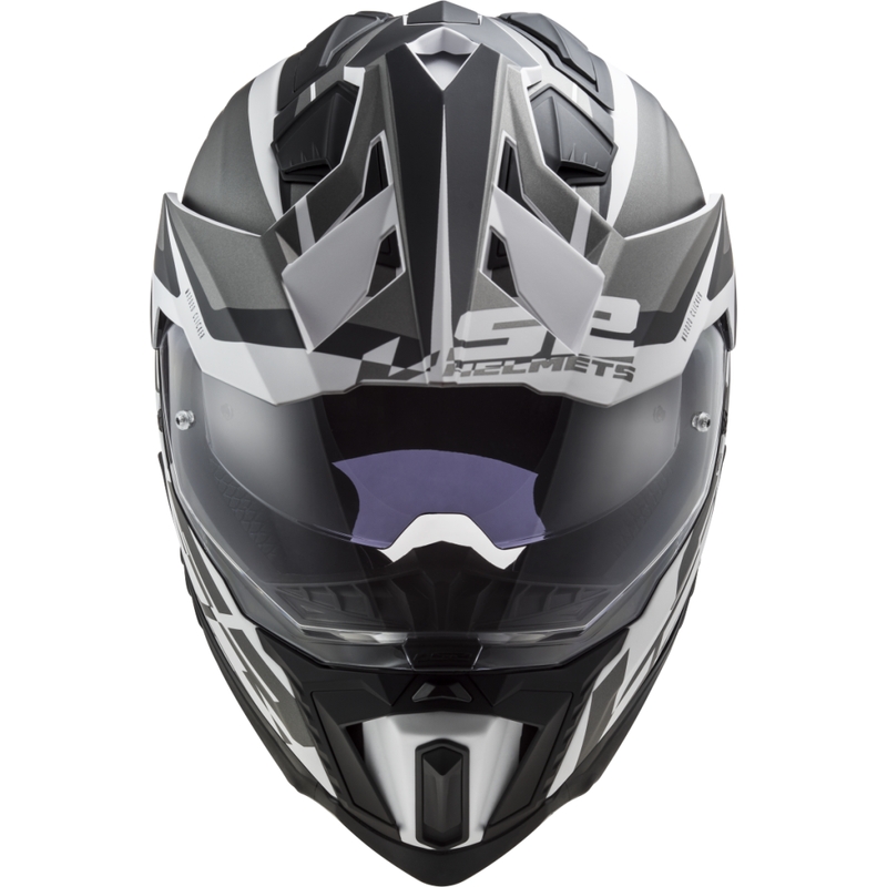 Κράνος Enduro LS2 MX701 Explorer Alter ματ μαύρο και λευκό