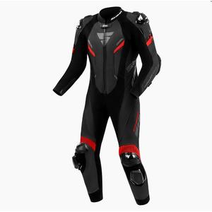 Shima Hyper-RS μαύρη και κόκκινη δερμάτινη φόρμα μοτοσικλέτας