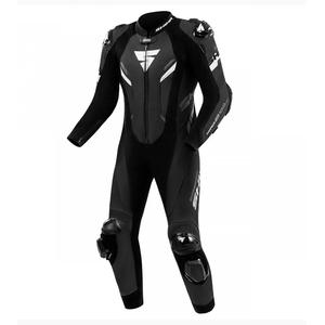Shima Hyper-RS ασπρόμαυρη δερμάτινη φόρμα μοτοσικλέτας
