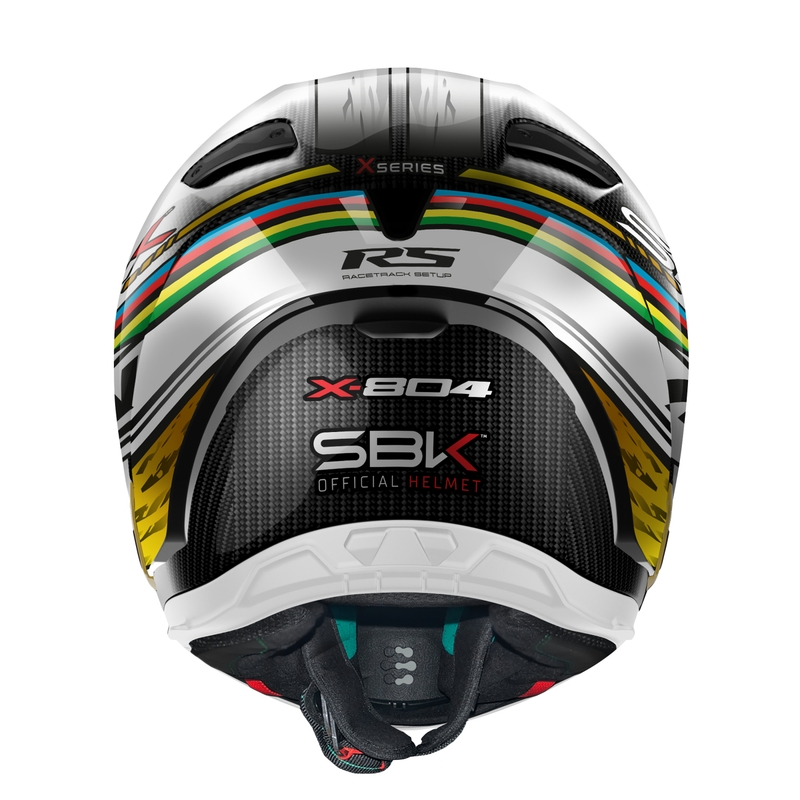 Nolan X-804 RS Ultra Carbon SBK ολοκληρωμένο κράνος μοτοσικλέτας μαύρο-κόκκινο-χρυσό