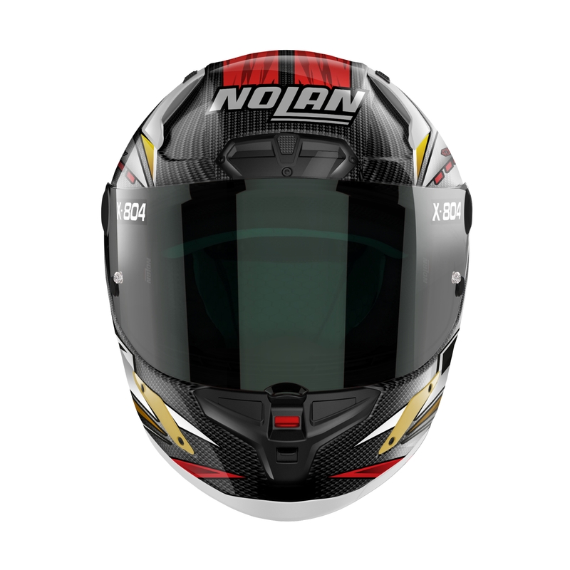 Nolan X-804 RS Ultra Carbon SBK ολοκληρωμένο κράνος μοτοσικλέτας μαύρο-κόκκινο-χρυσό