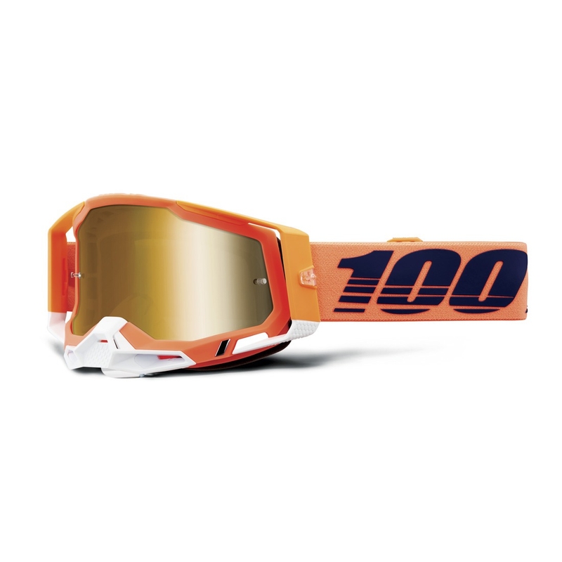 Γυαλιά Motocross 100% RACECRAFT Κοραλλί χρυσό plexi